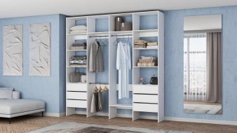 Широкий Стеллаж для одежды Мирта 65 BMS