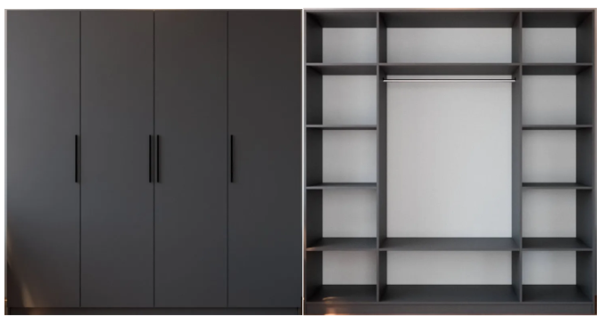 Распашной шкаф Вилета 4 (1800*2400*700)