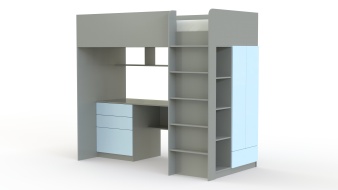 Кровать-чердак Скай Нео 11 BMS с лестницей