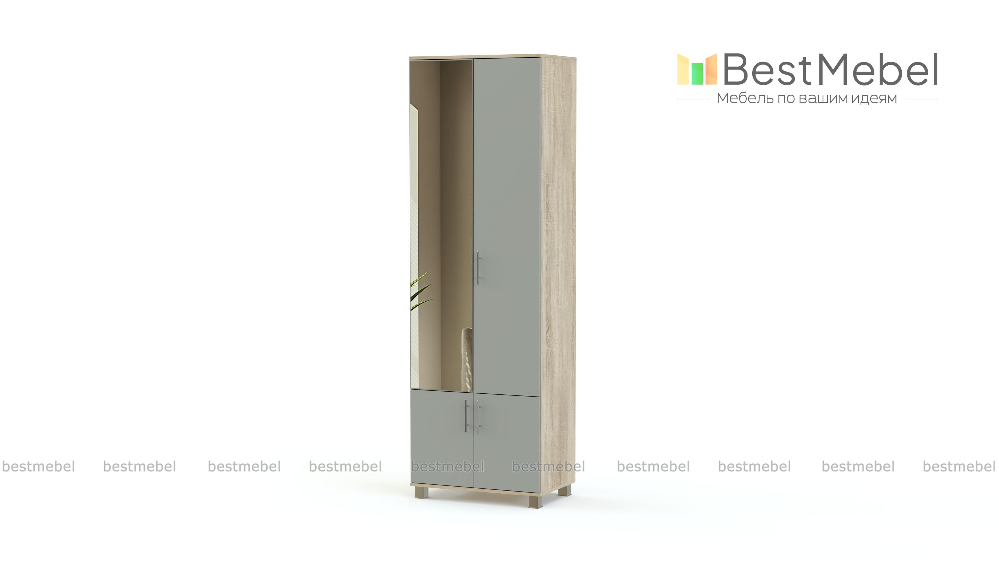 Шкаф Карина 2-х створчатый с зеркалом К22 BMS - Фото