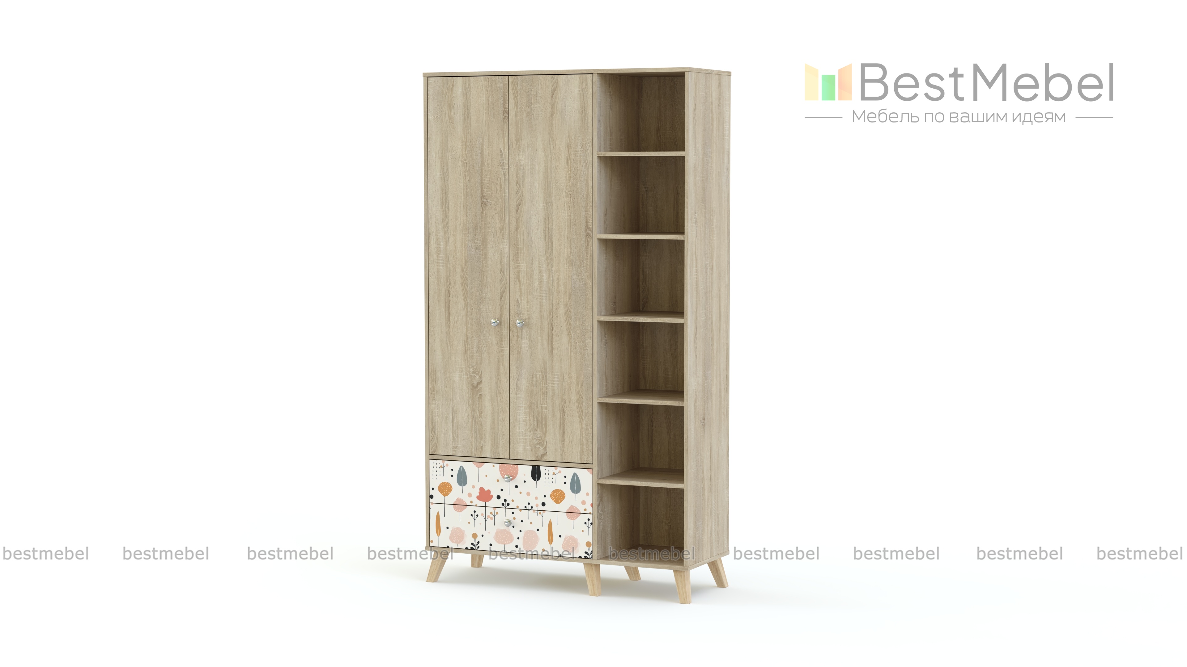 Шкаф распашной Эльза 4 BMS