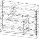 Комод Нордли Nordli 4
