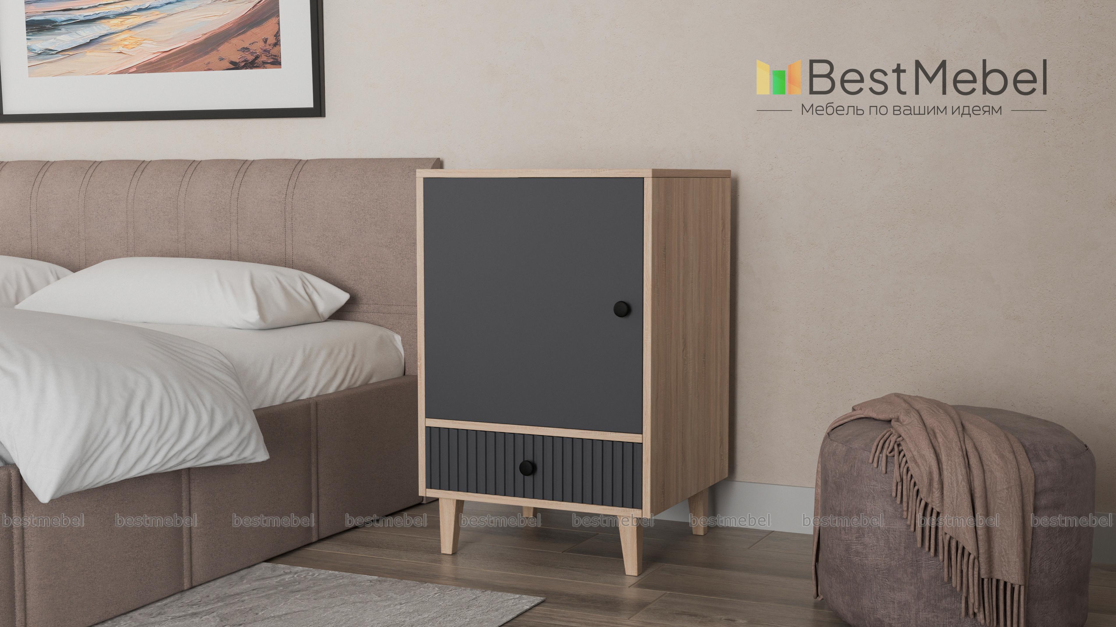 Тумба прикроватная Брукс 3 BMS - Фото