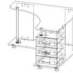 Схема сборки Стол письменный Парма 2 BMS