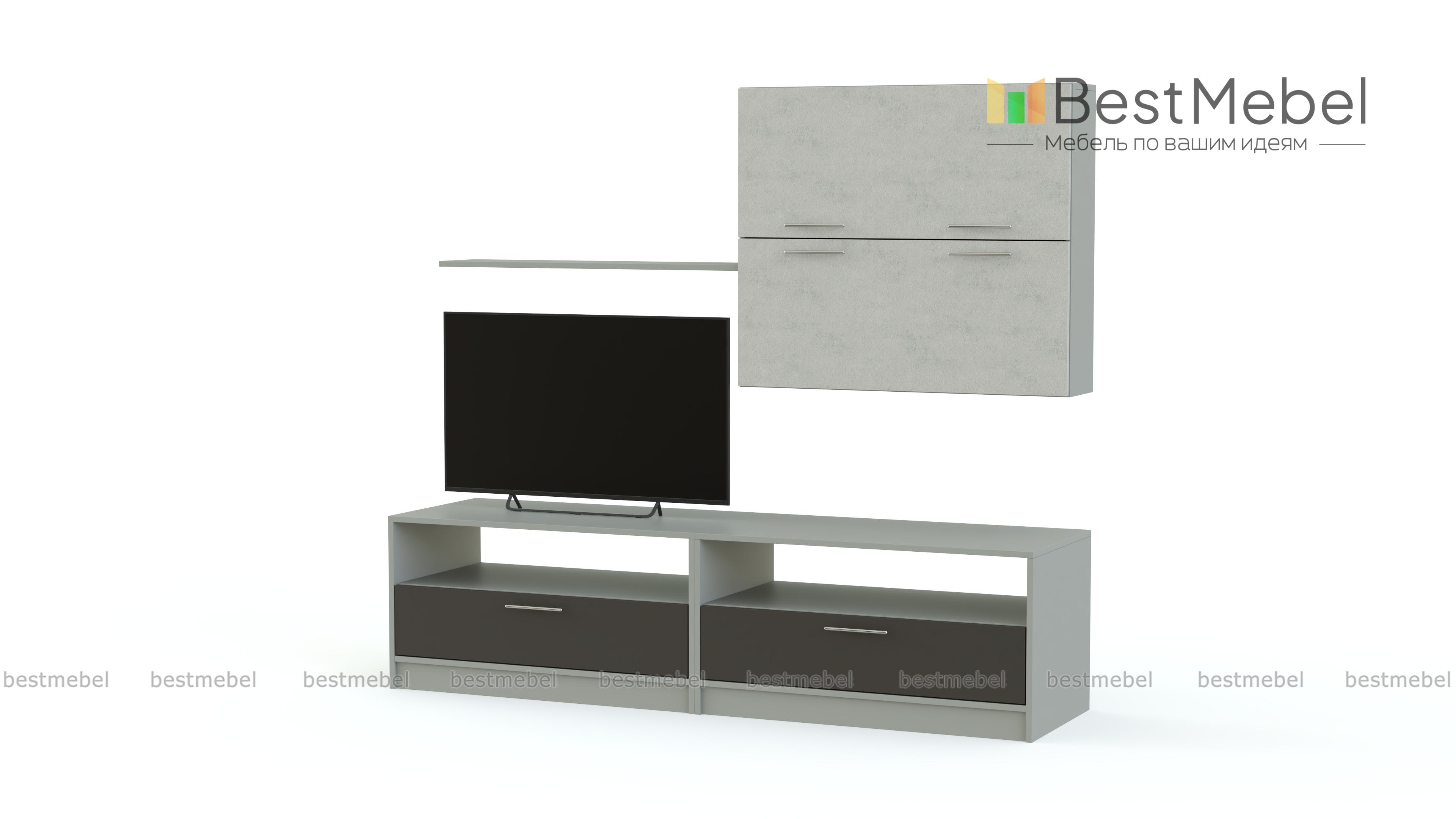 Стенка Глянец-45 МДФ BMS - Фото