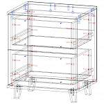 Схема сборки Тумба прикроватная Дания 12 BMS