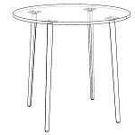 Схема сборки Кухонный стол Гильом 11 BMS