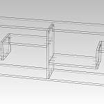 Чертеж Настенная полка Брисбен 5 BMS