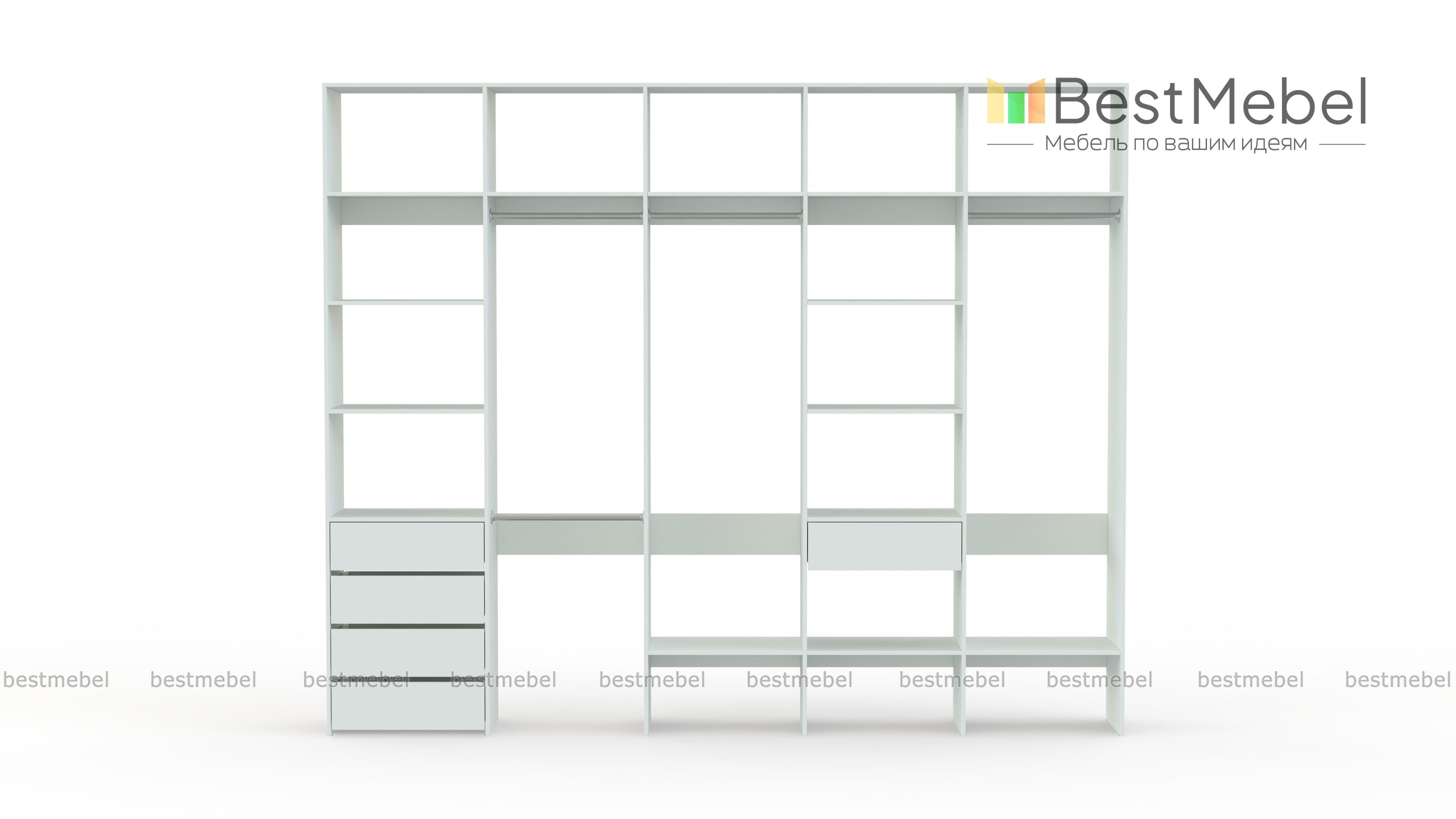 Стеллаж для одежды Мирта 73 BMS - Фото