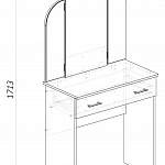 Чертеж Туалетный столик Татьяна BMS
