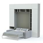 Шкаф-кровать с диваном Тида 06 BMS - Фото 1