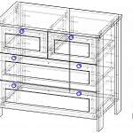 Чертеж Комод Соната BMS