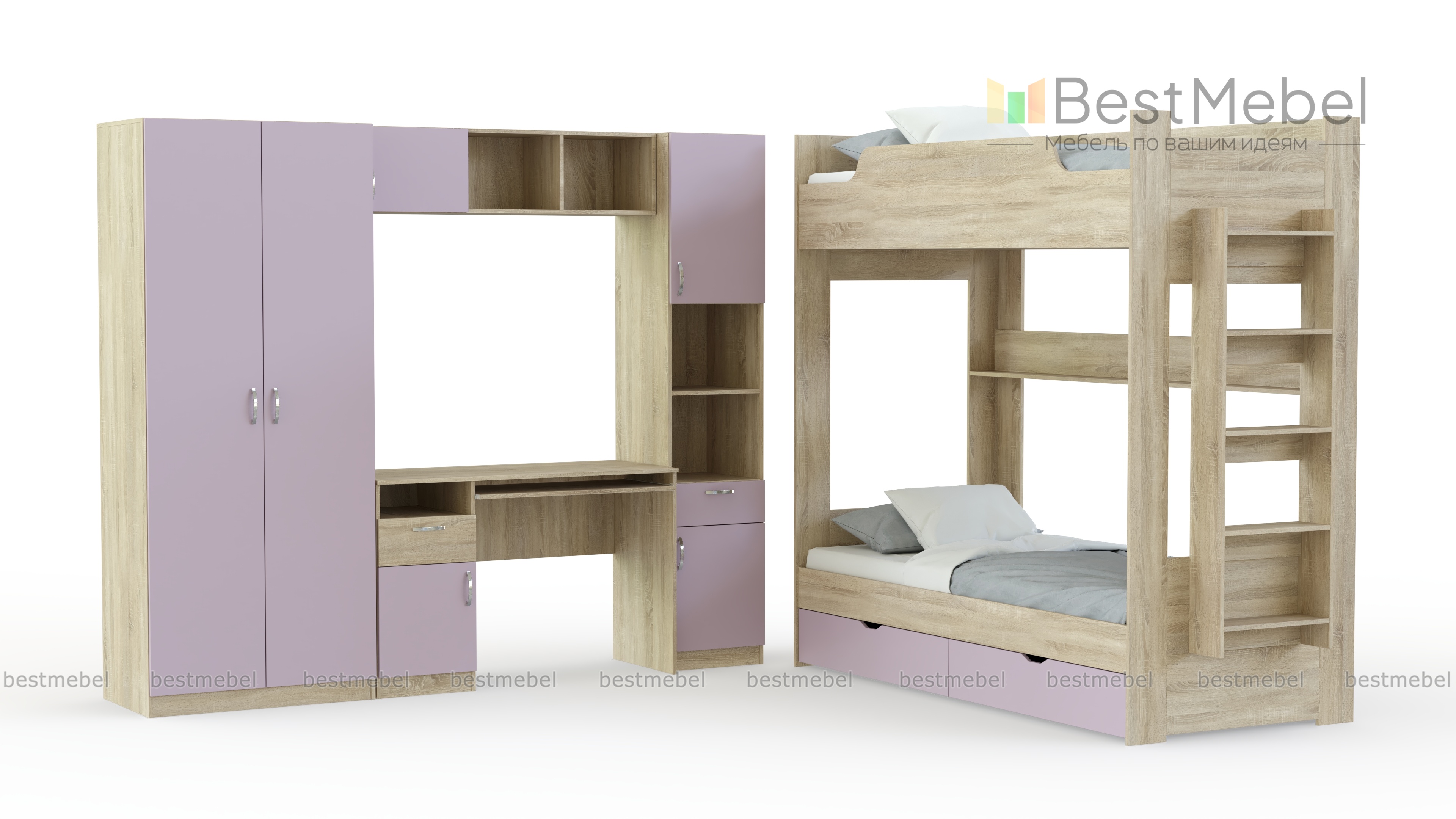 Детская мебель Лотос 8д BMS