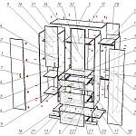 Схема сборки Шкаф распашной Класс 4.3 BMS