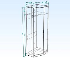 ИН Шкаф угловой  (760х2200х400)