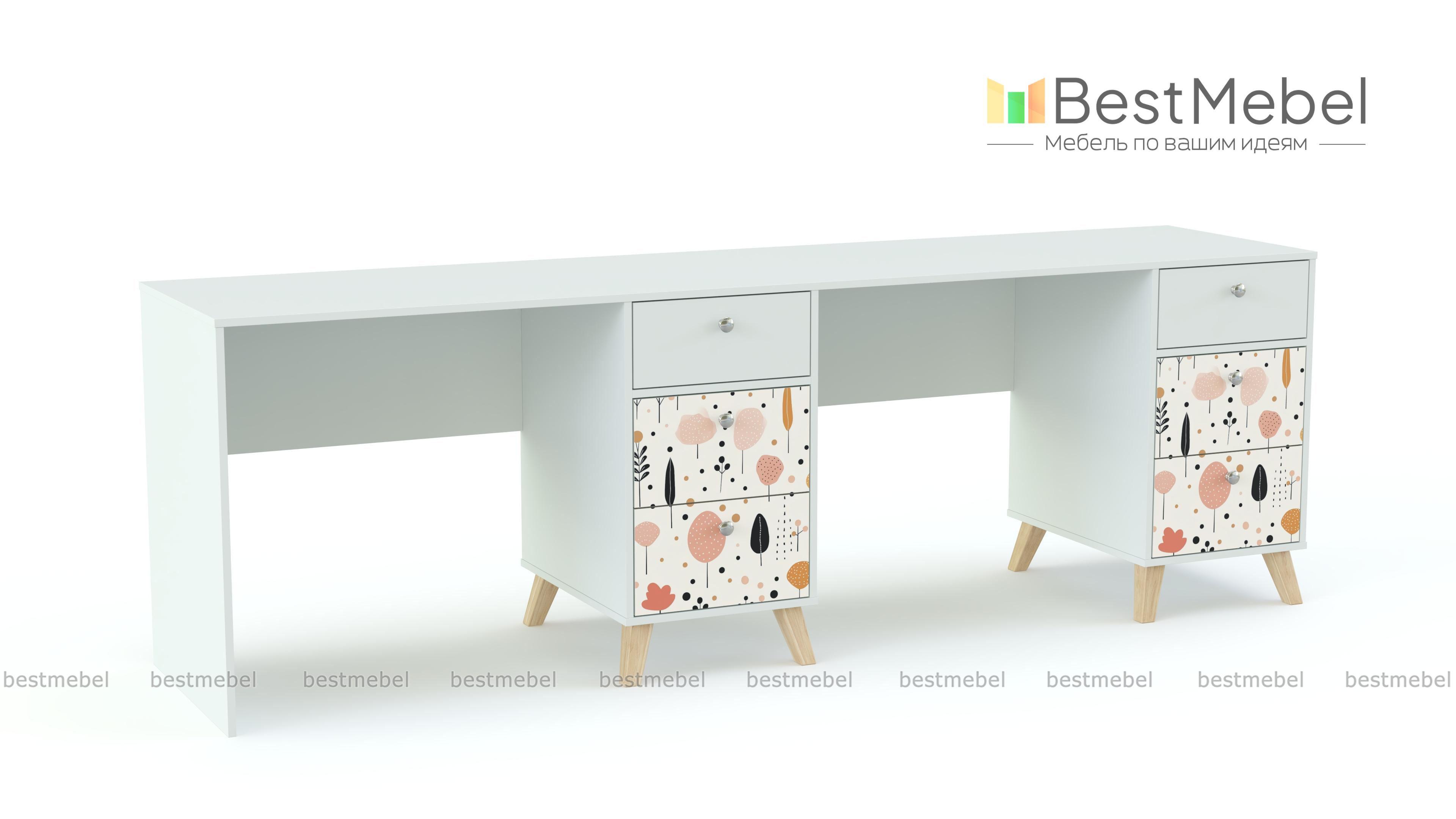 Письменный стол для двоих Эльза 3 BMS - Фото