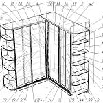 Схема сборки Угловой шкаф-купе О-2 BMS
