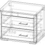 Чертеж Тумба прикроватная Модерн 6033 BMS