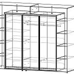 Схема сборки Шкаф-купе Млайн 8 BMS