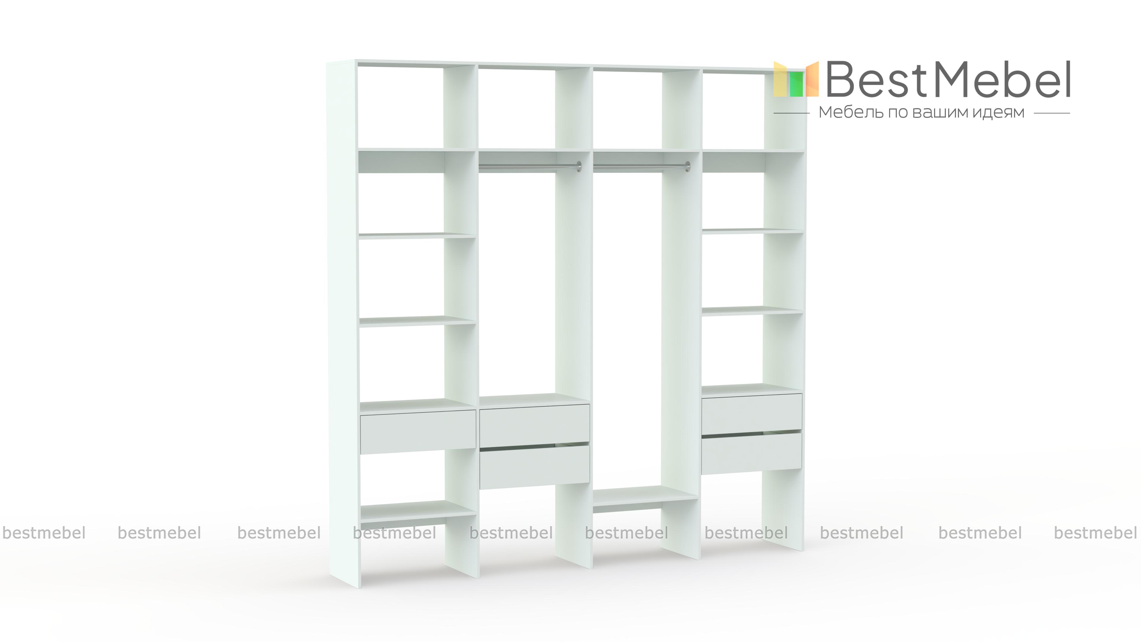 Стеллаж для одежды Мирта 68 BMS - Фото