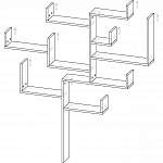 Чертеж Полка навесная Элина 4 BMS