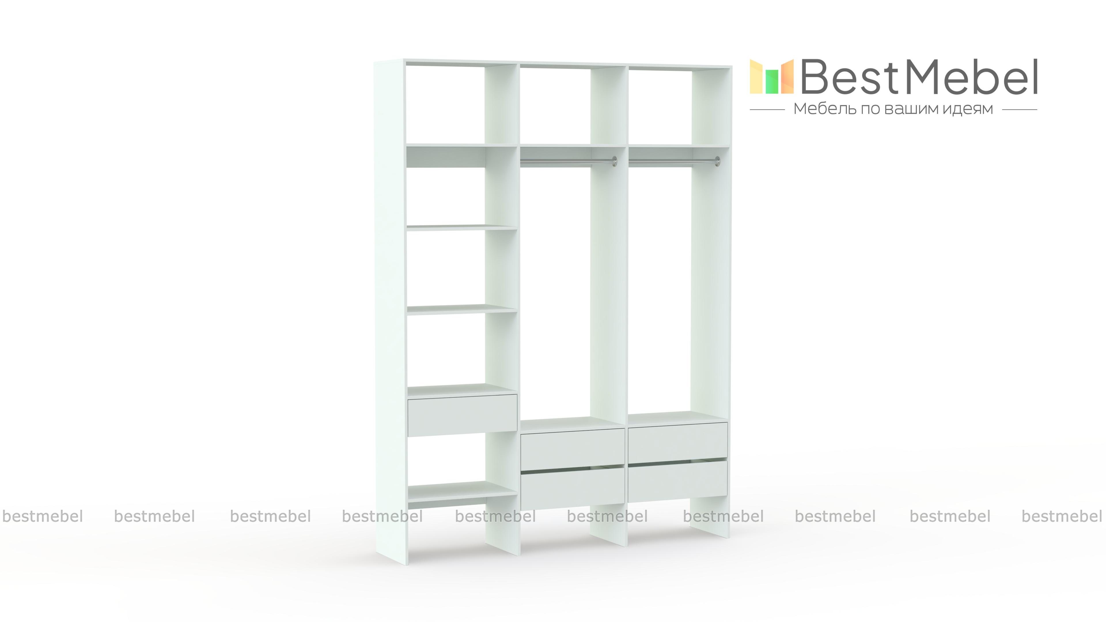 Стеллаж для одежды Мирта 53 BMS - Фото