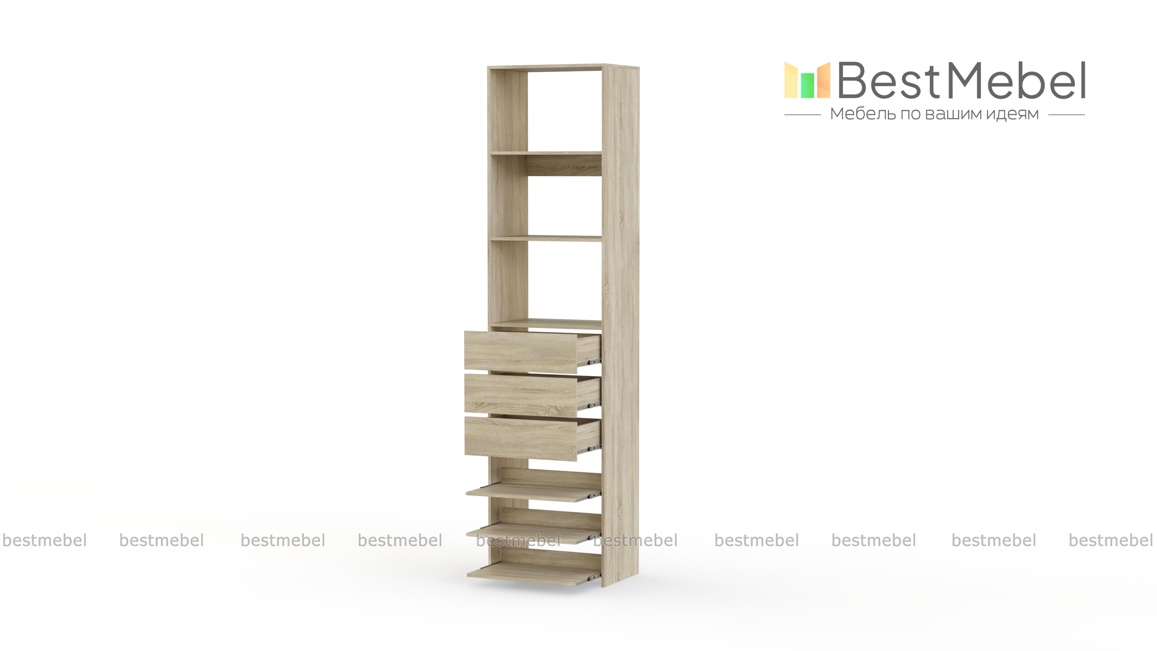 Стеллаж для одежды Мирта 77 BMS - Фото