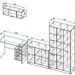 Схема сборки Мебель для школьников Брайтон BMS