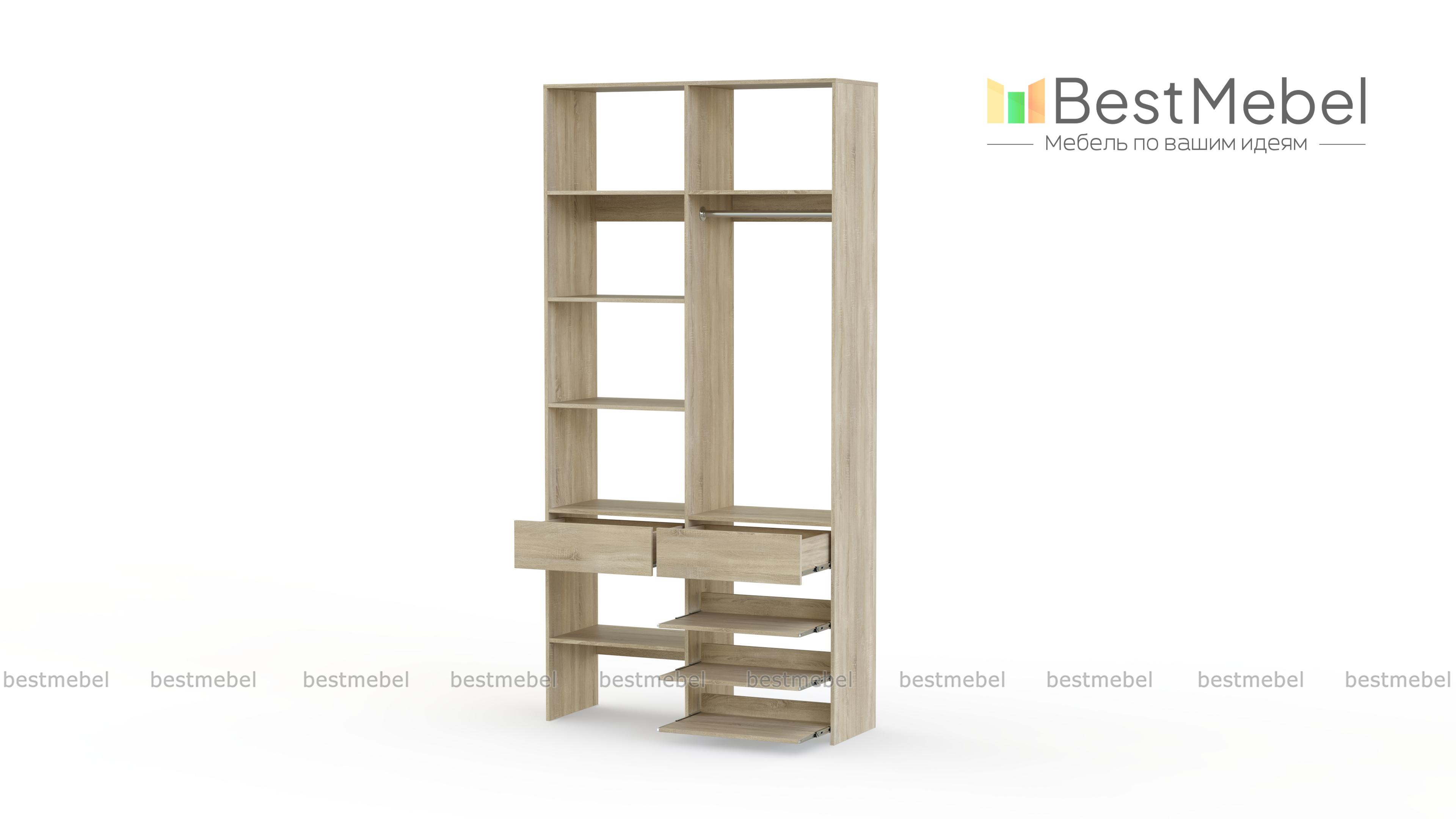 Стеллаж для одежды Мирта 81 BMS - Фото