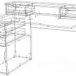 Чертеж Геймерский стол Максимус-5 BMS