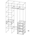 Стеллаж для одежды Мирта 17 BMS