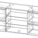 Чертеж Тумба под ТВ Родриго BMS