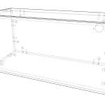 Шкаф подвесной в ванную Лойд 3 BMS