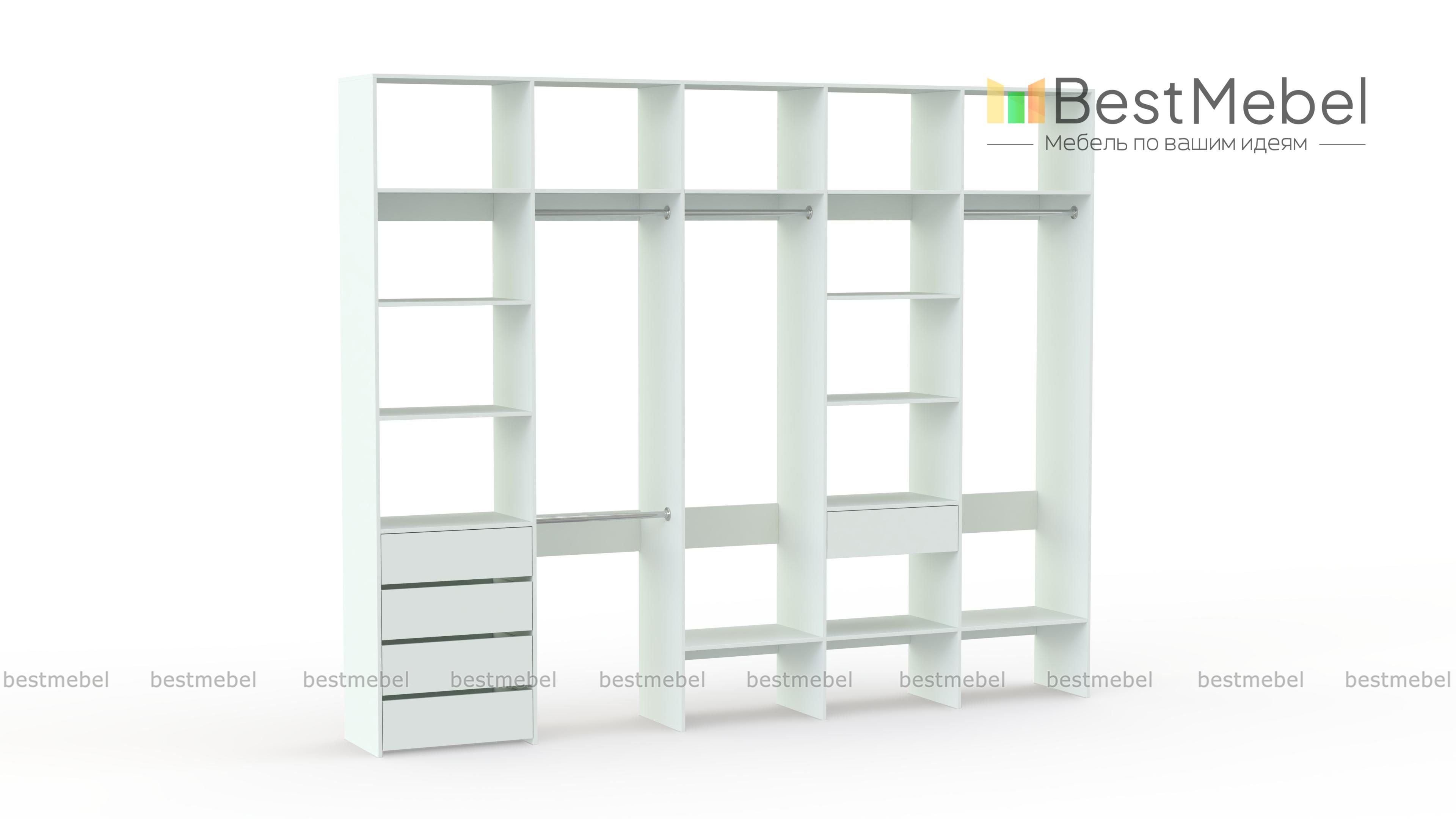 Стеллаж для одежды Мирта 73 BMS - Фото