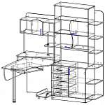 Схема сборки Компьютерный стол Тиса-8 BMS